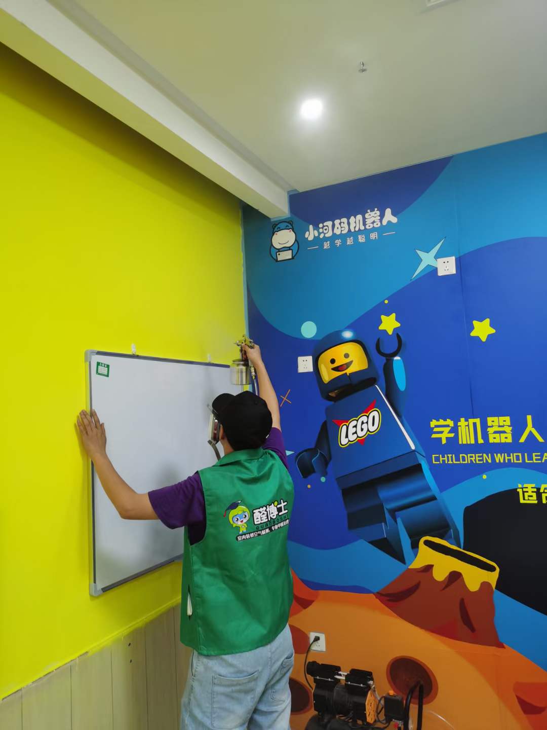 通江500平小河码机器人除甲醛